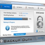 Backup Dutyの画面