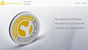 YONTOOのウェブページ柄。