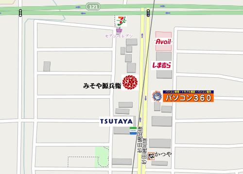 当店付近の詳細地図